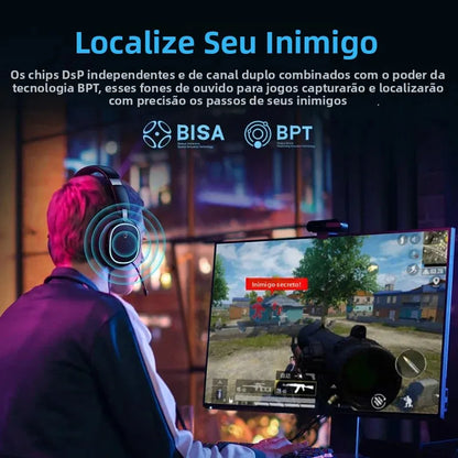 Baseus GH02 Wireless Gaming Headphones – Bluetooth 5.3 & RGB Lighting