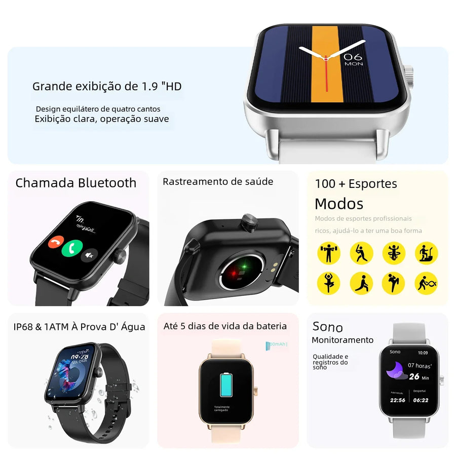 Outdoor Smartwatch 2024 – Fitness Tracking & Hands-Free Bluetooth Calling