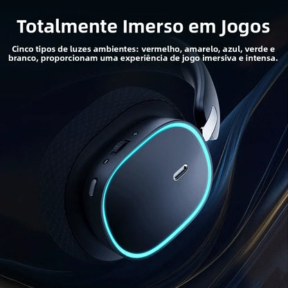 Baseus GH02 Wireless Gaming Headphones – Bluetooth 5.3 & RGB Lighting