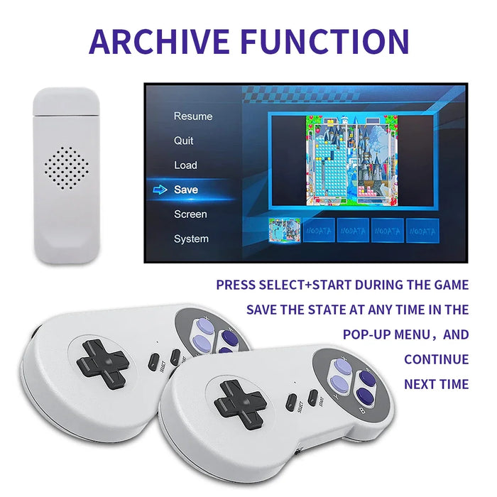 SF900 Retro Console – HDMI Plug & Play with 5000 Games & Wireless Controllers